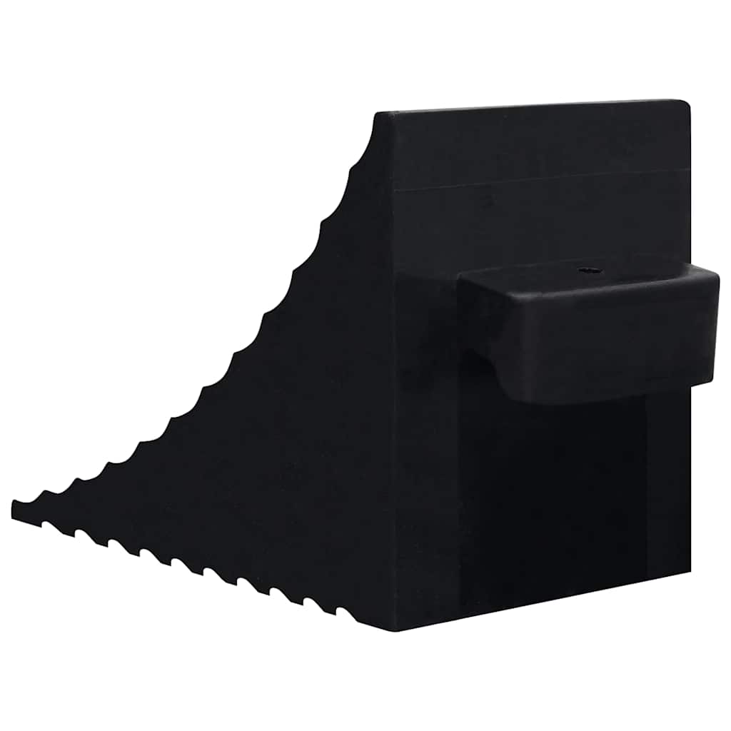 Σφήνες Τροχών 2 Τεμ. 29x16x19 εκ. από Καουτσούκ - Pakobazaar