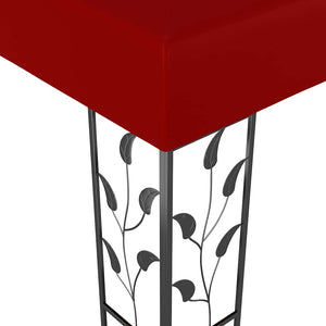 Κιόσκι με Φωτάκια LED Μπορντό 3 x 3 μ. - PAKOBAZAAR