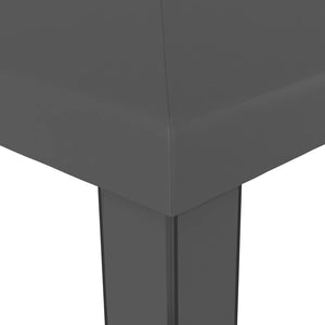 Κιόσκι με Διπλή Οροφή και Φωτάκια LED Ανθρακί 3 x 3 μ. - PAKOBAZAAR