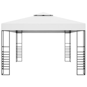 Κιόσκι με Φωτάκια LED Λευκό 4 x 3 x 2,7 μ. - PAKOBAZAAR