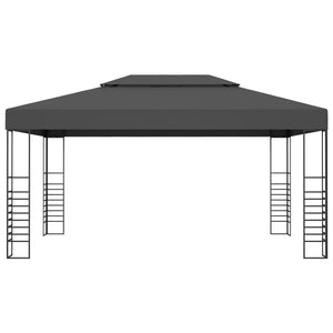 Κιόσκι με Φωτάκια LED Ανθρακί 3 x 4 μ. - Pakobazaar