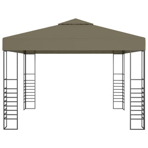 Κιόσκι με Φωτάκια LED Taupe 3 x 3 μ. - PAKOBAZAAR