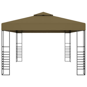 Κιόσκι με Φωτάκια LED Taupe 3 x 4 μ. - PAKOBAZAAR