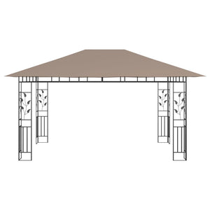 Κιόσκι με Σήτα και Φωτάκια LED Taupe 4 x 3 x 2,73 μ. - Pakobazaar