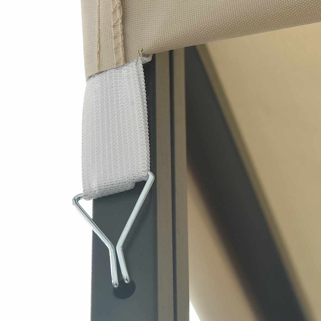 Κιόσκι με Φωτάκια LED Κρεμ 3 x 3 μ. - PAKOBAZAAR