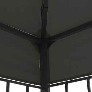 Κιόσκι με Φωτάκια LED Ανθρακί 3 x 3 μ. - Pakobazaar