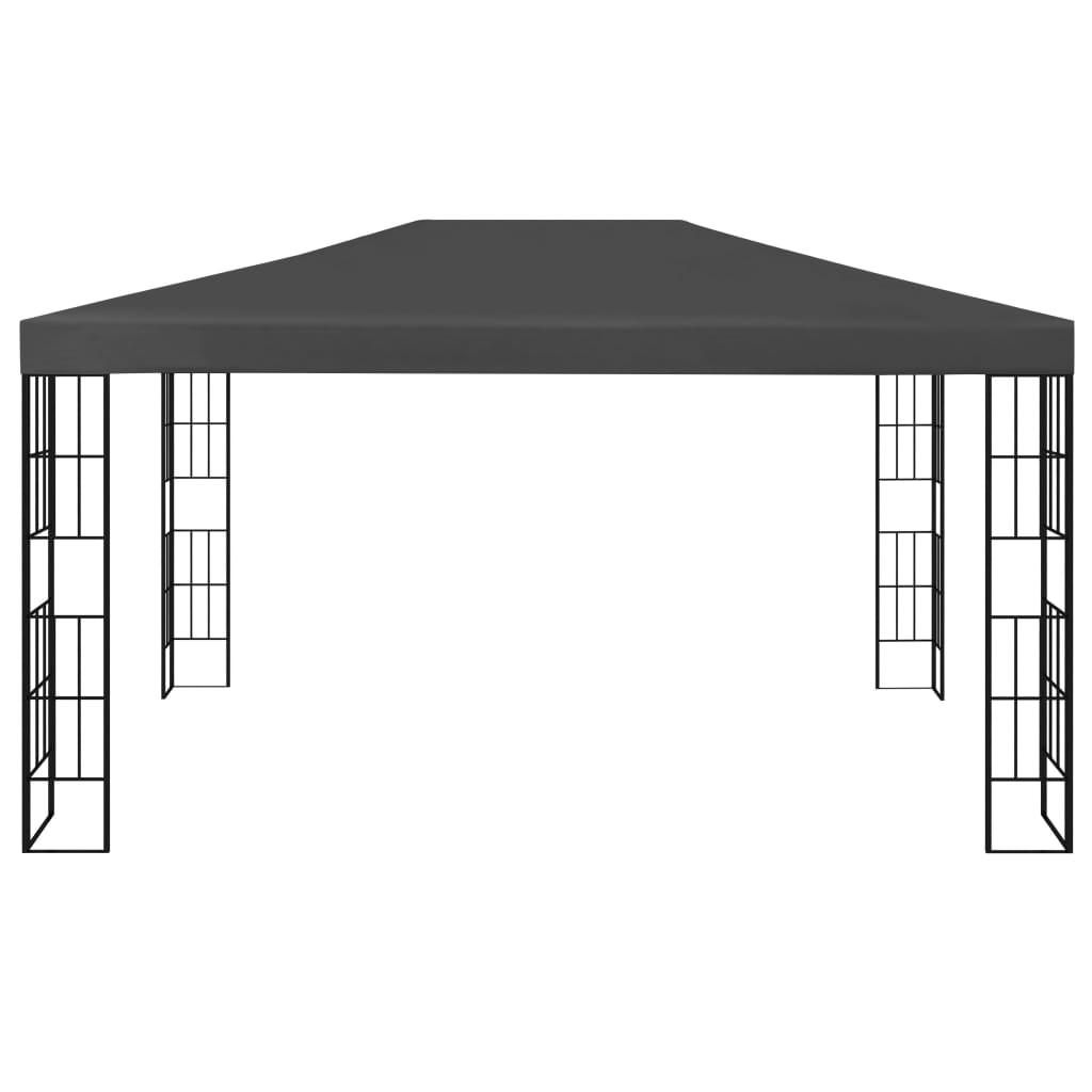 Κιόσκι με Φωτάκια LED Ανθρακί 3 x 4 μ. - Pakobazaar
