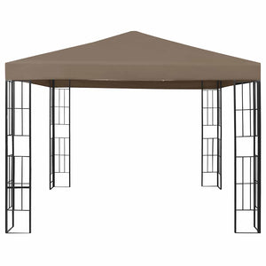 Κιόσκι με Φωτάκια LED Taupe 3 x 3 μ. - Pakobazaar