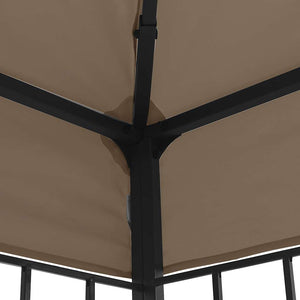 Κιόσκι με Φωτάκια LED Taupe 3 x 3 μ. - Pakobazaar