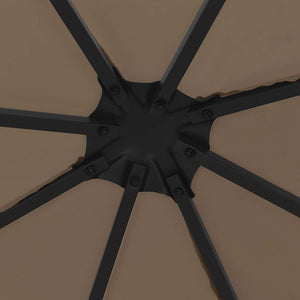 Κιόσκι με Φωτάκια LED Taupe 3 x 3 μ. - Pakobazaar