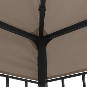 Κιόσκι με Φωτάκια LED Taupe 4 x 3 μ. - Pakobazaar