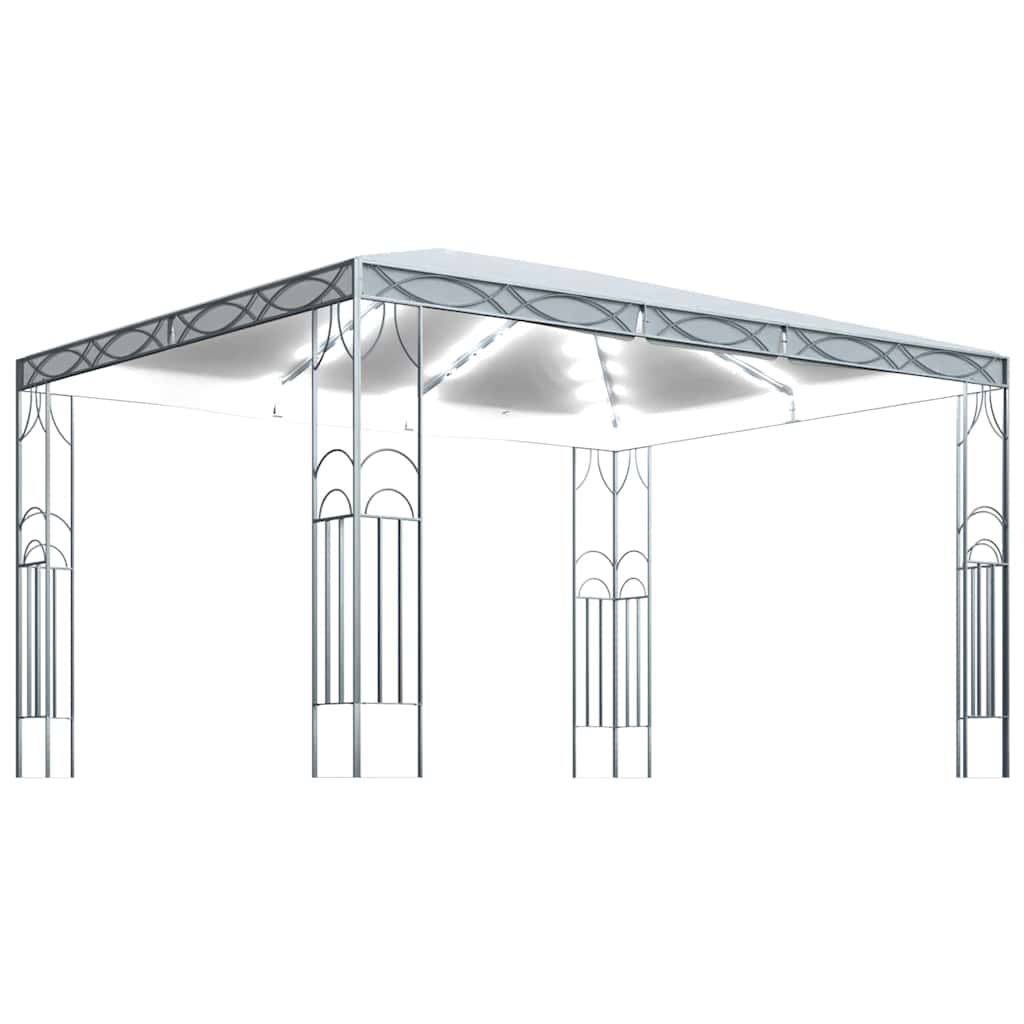 Κιόσκι με Φωτάκια LED Κρεμ 400 x 300 εκ.