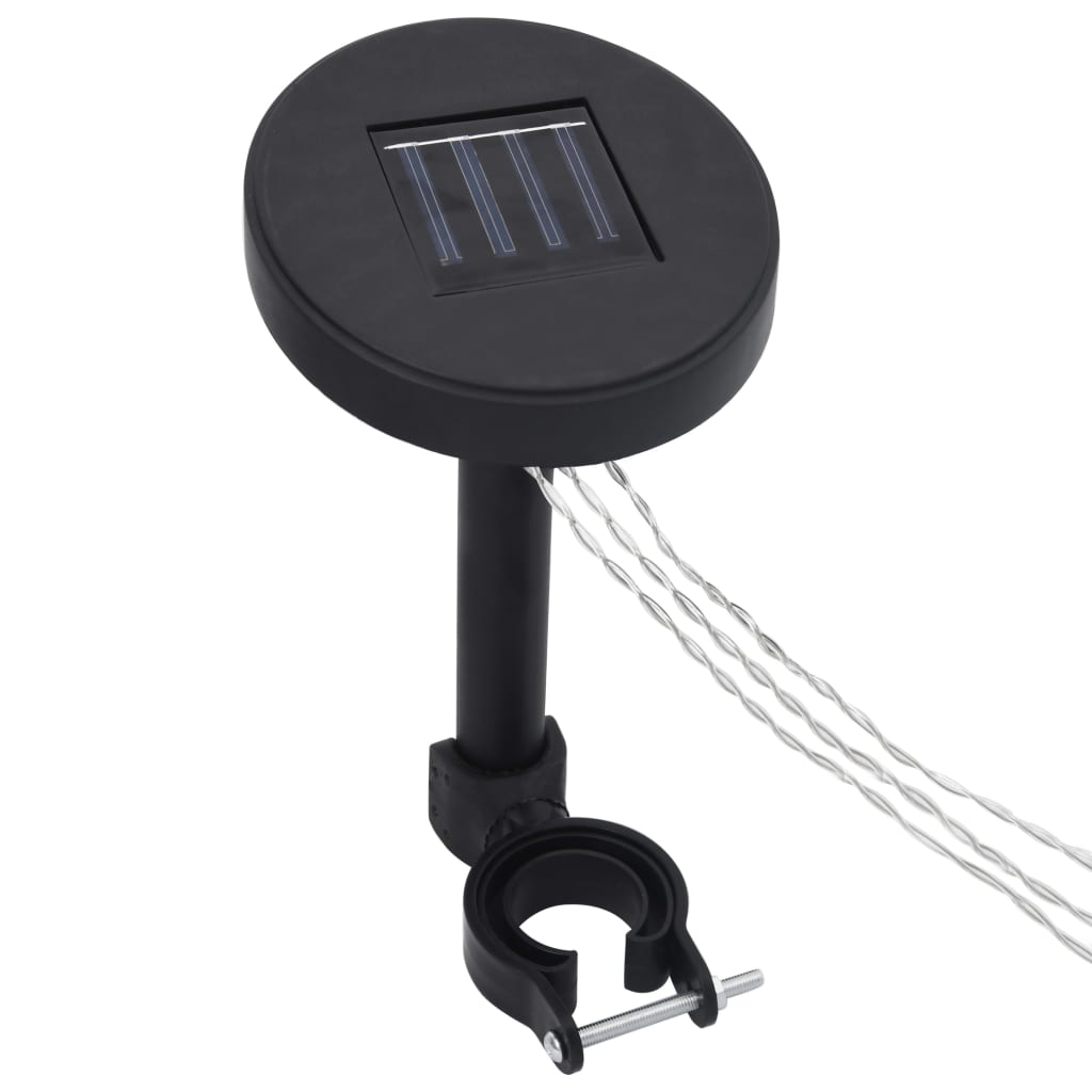 Κιόσκι με Φωτάκια Κρεμ LED 300 x 300 εκ. Αλουμινίου - PAKOBAZAAR