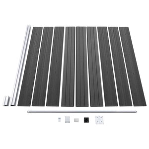 Σετ Πάνελ Περίφραξης Μαύρο 526 x 186 εκ. από WPC - PAKOBAZAAR