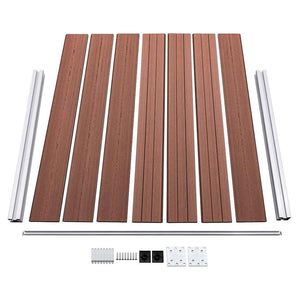 Σετ Πάνελ Περίφραξης Καφέ 353 x 146 εκ. από WPC - PAKOBAZAAR