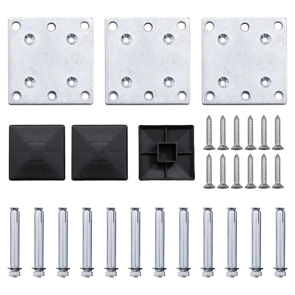 Σετ Πάνελ Περίφραξης Καφέ 353 x 146 εκ. από WPC - PAKOBAZAAR