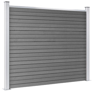 Σετ Πάνελ Περίφραξης Γκρι 353 x 146 εκ. από WPC - PAKOBAZAAR