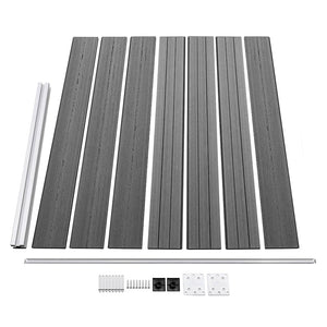 Σετ Πάνελ Περίφραξης Γκρι 526 x 146 εκ. από WPC - PAKOBAZAAR