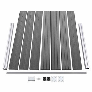 Σετ Πάνελ Περίφραξης Γκρι 526 x 146 εκ. από WPC - PAKOBAZAAR