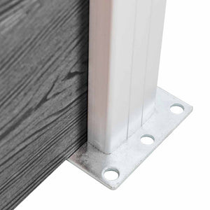 Σετ Πάνελ Περίφραξης Γκρι 526 x 146 εκ. από WPC - PAKOBAZAAR