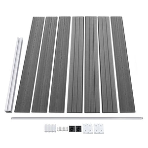 Σετ Πάνελ Περίφραξης Γκρι 872 x 146 εκ. από WPC - PAKOBAZAAR