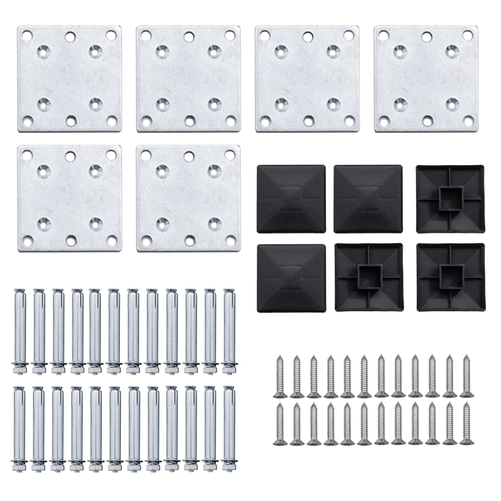 Σετ Πάνελ Περίφραξης Γκρι 872 x 146 εκ. από WPC - PAKOBAZAAR