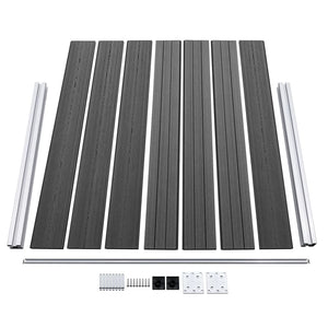 Σετ Πάνελ Περίφραξης Μαύρο 872 x 146 εκ. από WPC - Pakobazaar