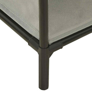 Παπουτσοθήκη Γκρι 55 x 36 x 76 εκ. Non-Woven Ύφασμα & Ατσάλι