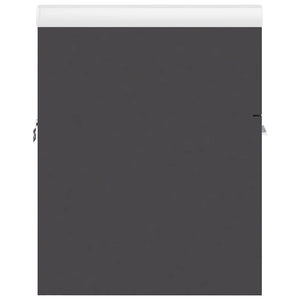 Ντουλάπι Μπάνιου με Νιπτήρα Γκρι από Επεξεργασμένο Ξύλο - Pakobazaar