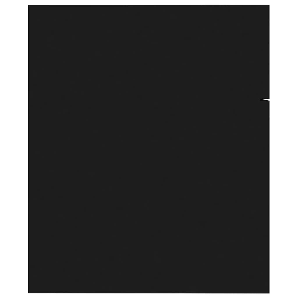 Ντουλάπι Μπάνιου με Νιπτήρα Μαύρο από Μοριοσανίδα - PAKOBAZAAR