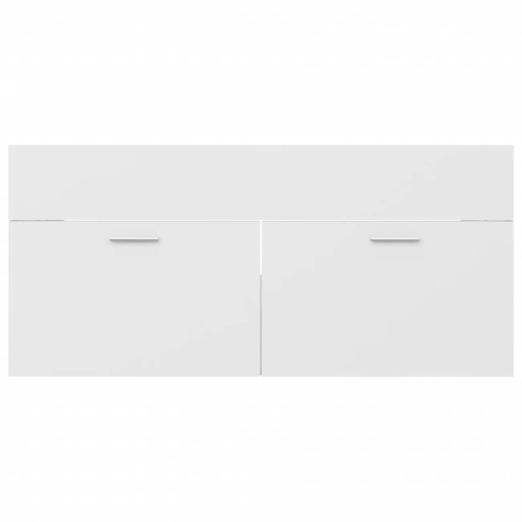 Σετ Επίπλων Μπάνιου Λευκό από Μοριοσανίδα - PAKOBAZAAR