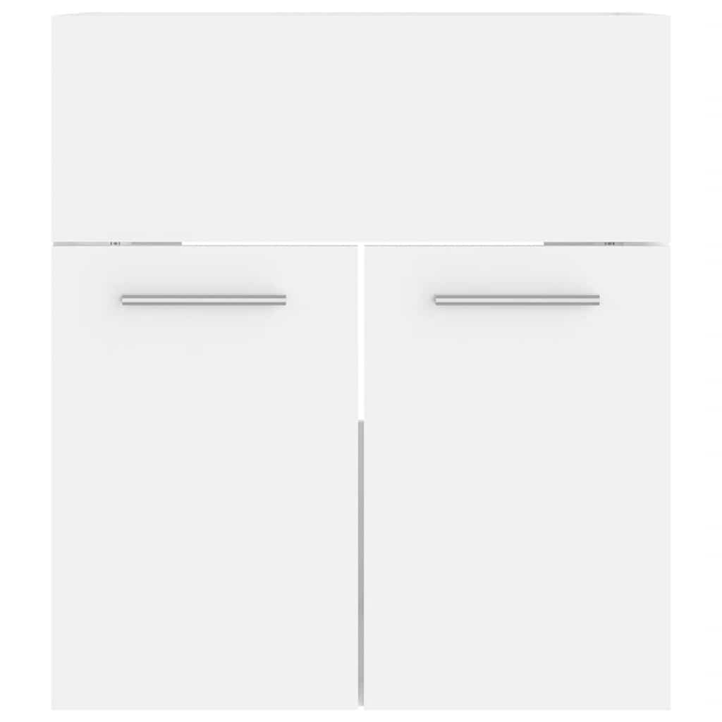 Σετ Επίπλων Μπάνιου Λευκό από Μοριοσανίδα - PAKOBAZAAR