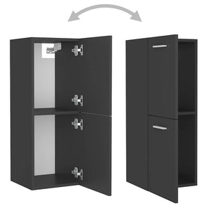 Σετ Επίπλων Μπάνιου Γκρι από Μοριοσανίδα