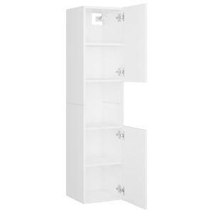 Σετ Επίπλων Μπάνιου Λευκό από Μοριοσανίδα