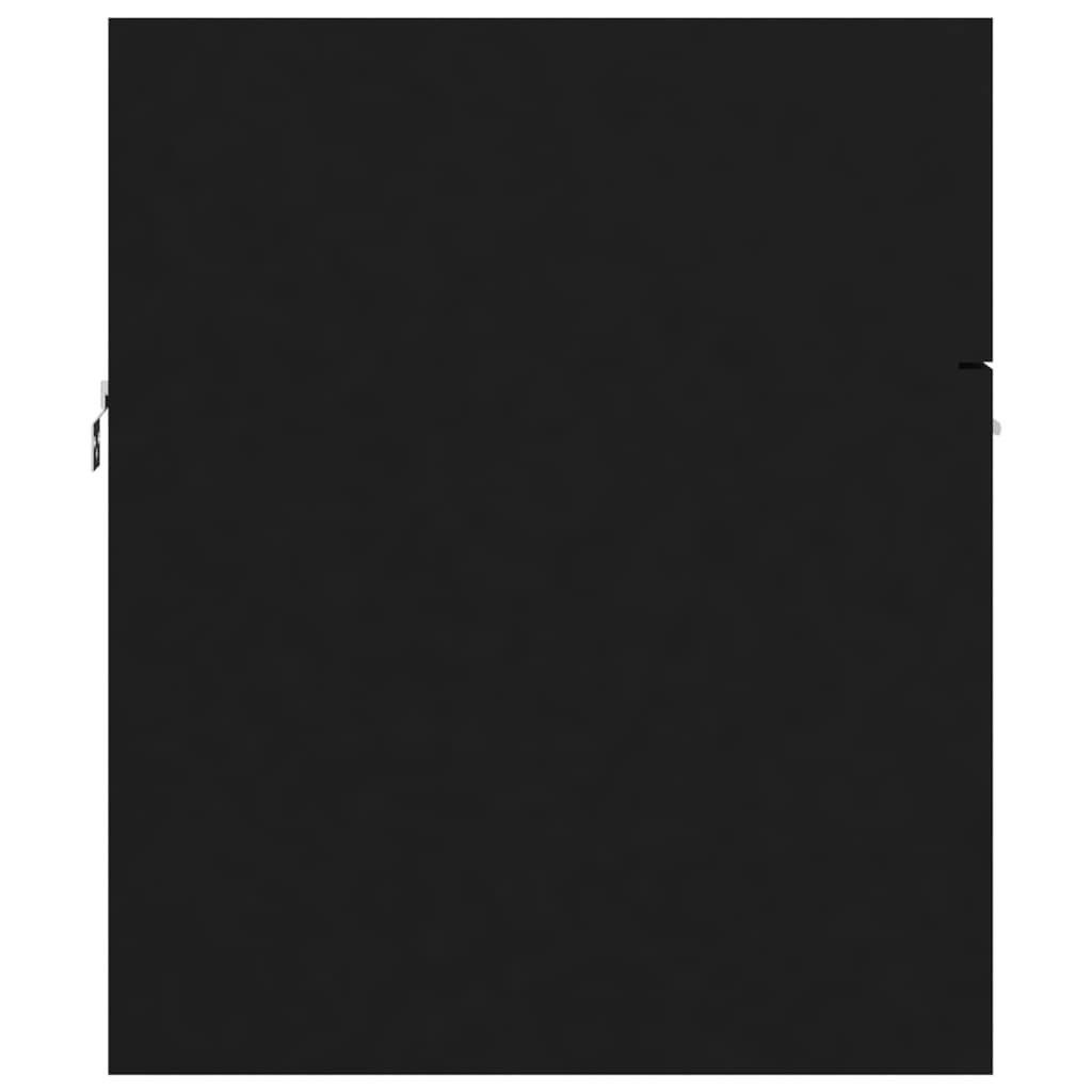 Σετ Επίπλων Μπάνιου Μαύρο από Μοριοσανίδα