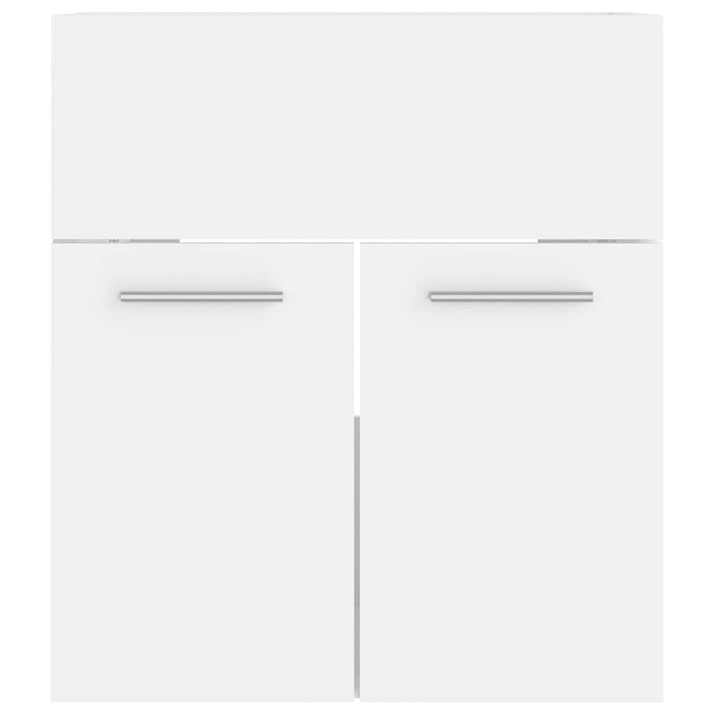 Σετ Επίπλων Μπάνιου Λευκό από Μοριοσανίδα - PAKOBAZAAR