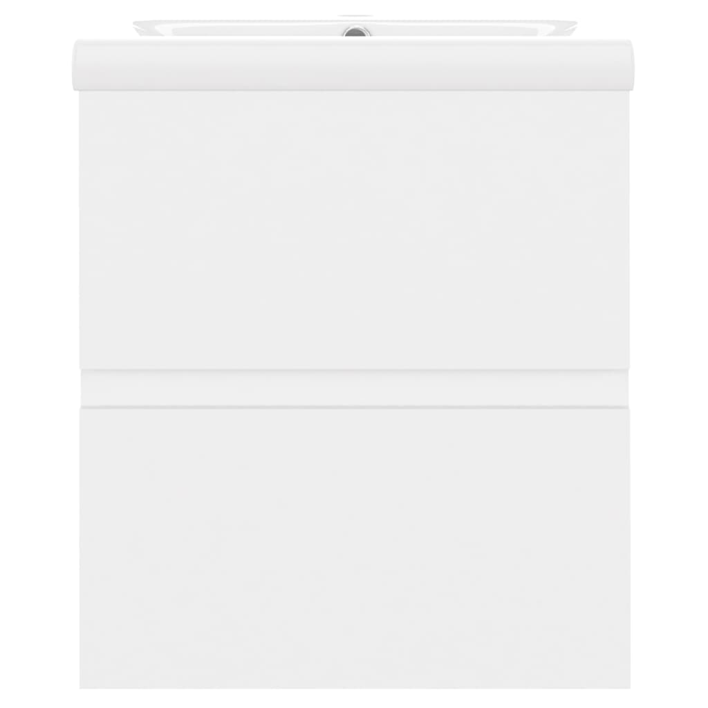 Ντουλάπι Μπάνιου με Νιπτήρα Λευκό από Μοριοσανίδα - Pakobazaar