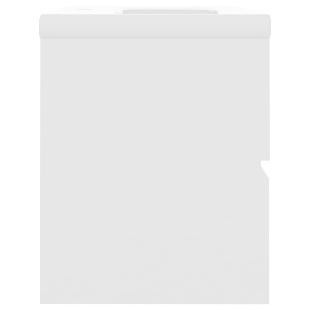 Ντουλάπι Μπάνιου με Νιπτήρα Λευκό από Επεξ. Ξύλο - PAKOBAZAAR