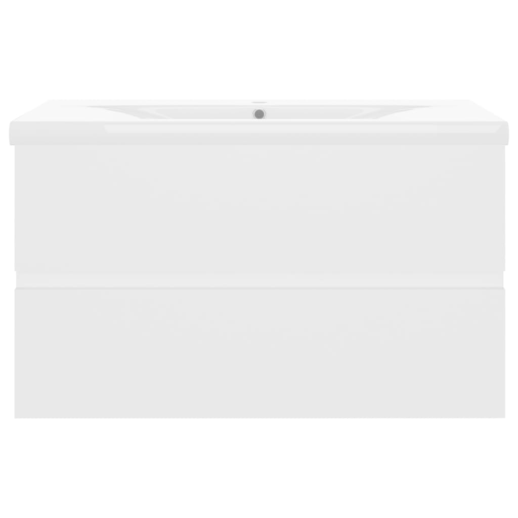 Ντουλάπι Μπάνιου με Νιπτήρα Λευκό από Επεξ. Ξύλο - Pakobazaar