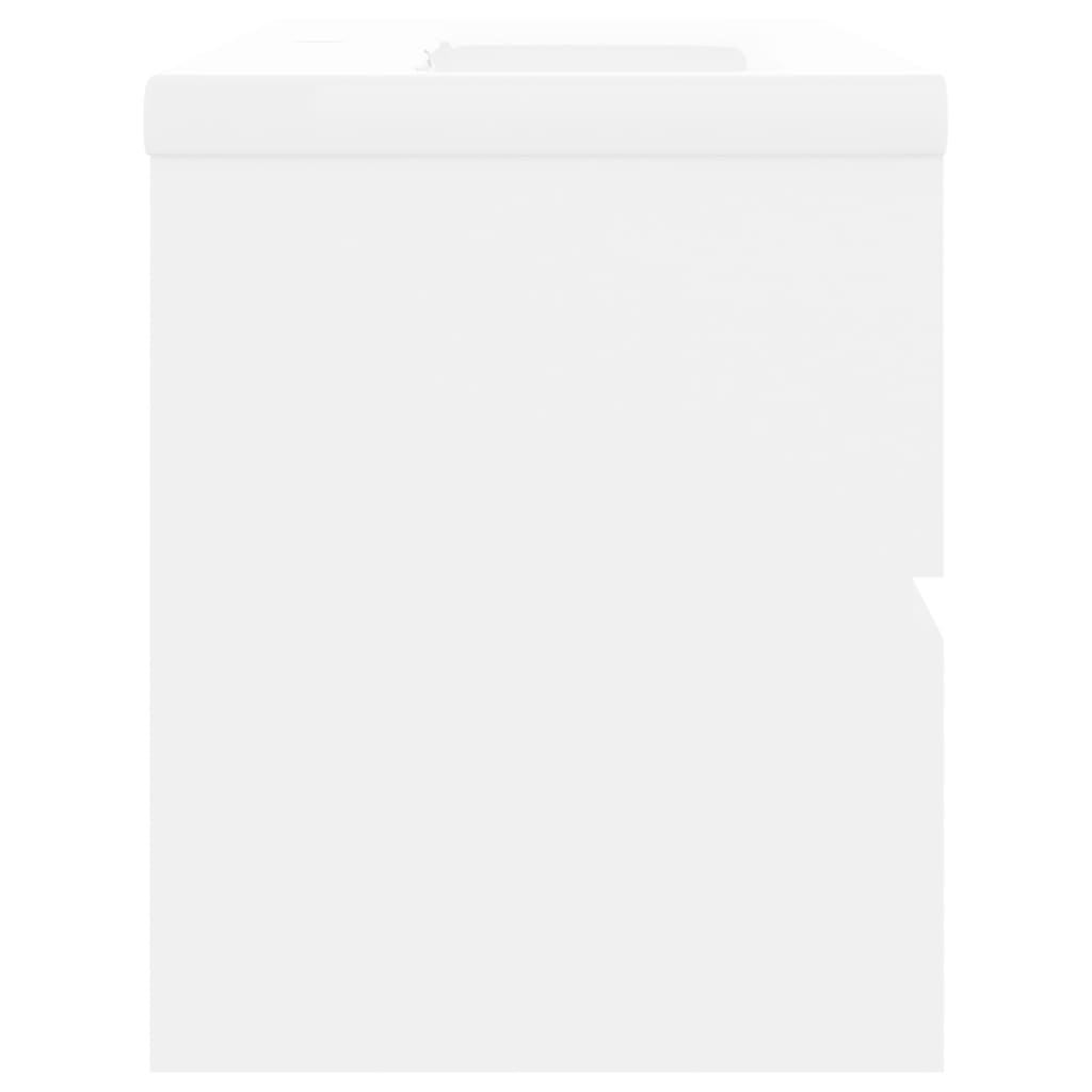 Ντουλάπι Μπάνιου με Νιπτήρα Λευκό από Επεξ. Ξύλο - PAKOBAZAAR