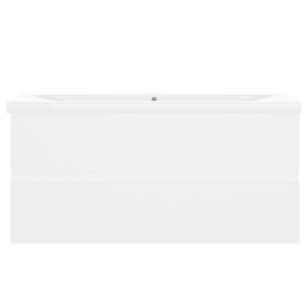 Ντουλάπι Μπάνιου με Νιπτήρα Λευκό από Μοριοσανίδα - PAKOBAZAAR