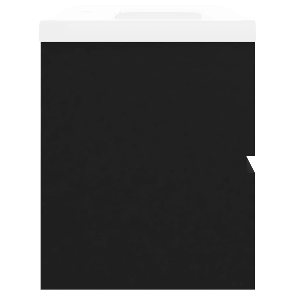 Ντουλάπι Μπάνιου με Νιπτήρα Μαύρο από Μοριοσανίδα - PAKOBAZAAR