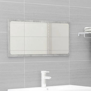 Σετ Επίπλων Μπάνιου Γκρι Σκυροδέματος από Επεξ. Ξύλο - PAKOBAZAAR