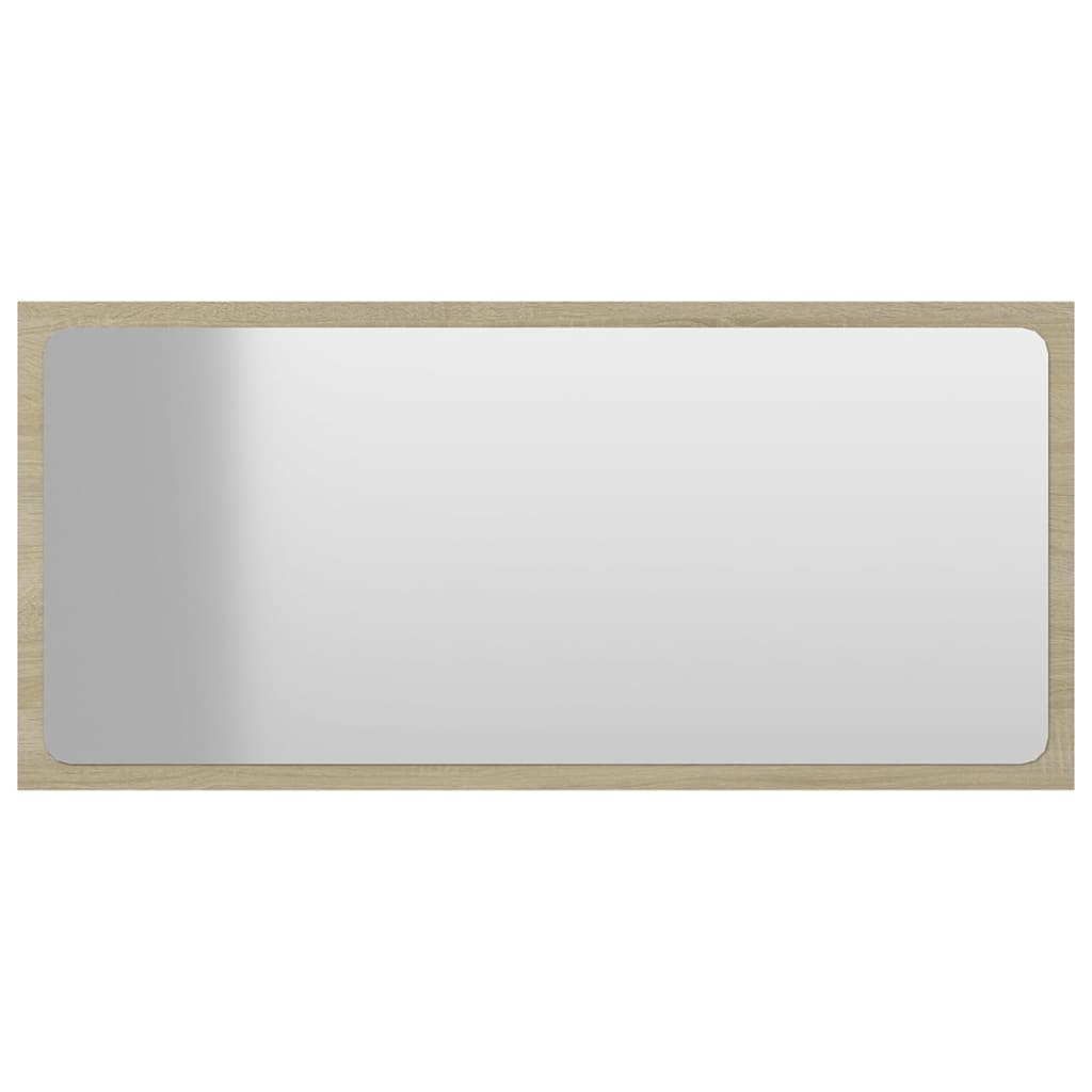 Σετ Επίπλων Μπάνιου Λευκό / Sonoma Δρυς από Μοριοσανίδα - PAKOBAZAAR