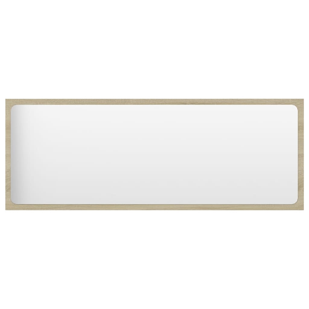 Σετ Επίπλων Μπάνιου Λευκό και Sonoma Δρυς από Μοριοσανίδα - PAKOBAZAAR