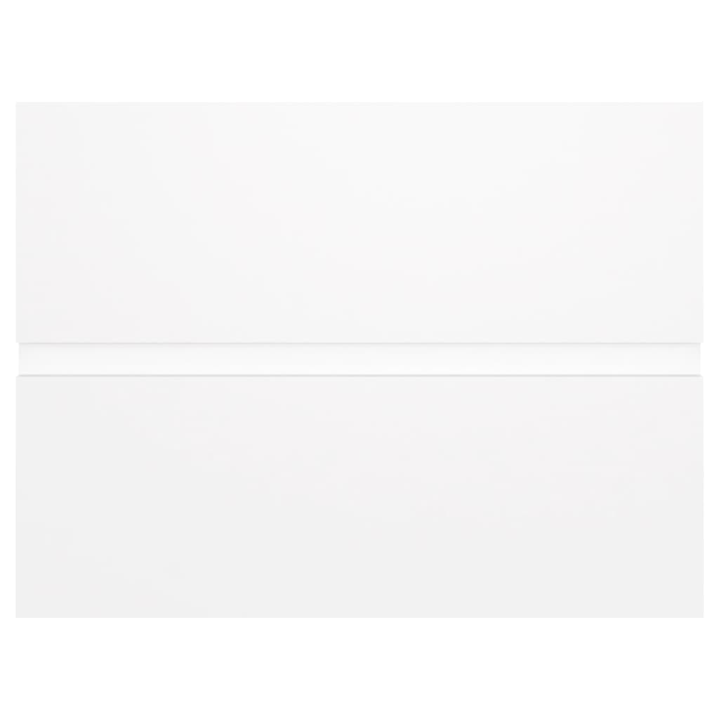 Ντουλάπι Μπάνιου με Νιπτήρα Λευκό από Επεξεργασμένο Ξύλο - PAKOBAZAAR