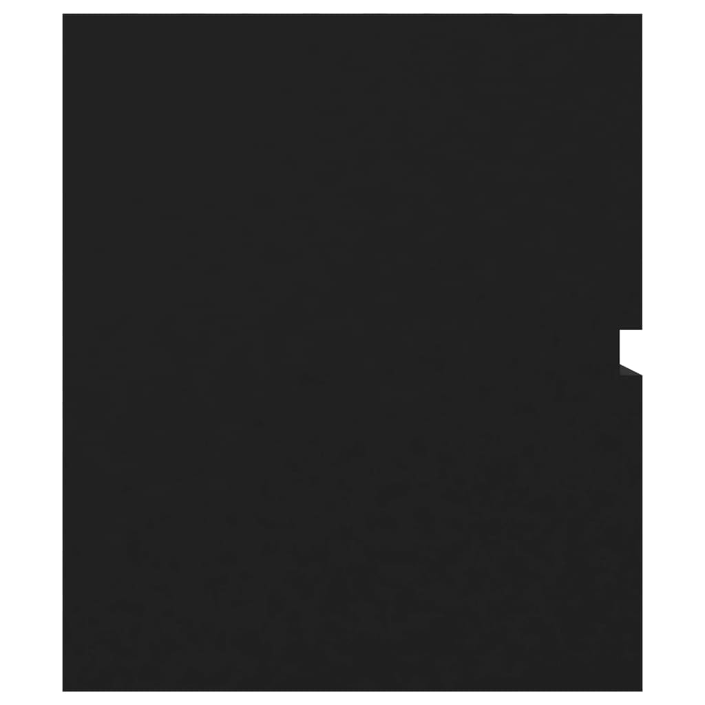 Ντουλάπι Μπάνιου με Νιπτήρα Μαύρο από Επεξεργασμένο Ξύλο - PAKOBAZAAR