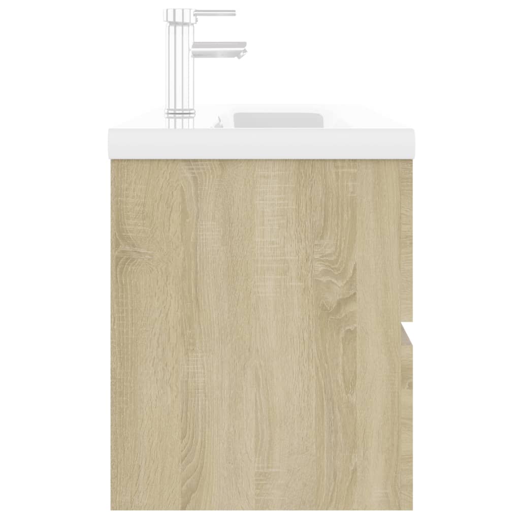 Ντουλάπι Μπάνιου με Νιπτήρα Sonoma Δρυς από Επεξεργασμένο Ξύλο - PAKOBAZAAR