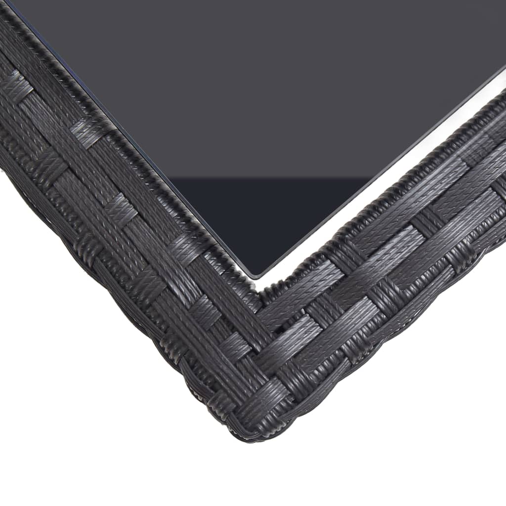 Σετ Τραπεζαρίας Κήπου 3 Τεμαχίων Μαύρο - PAKOBAZAAR