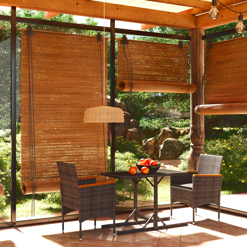 Σετ Τραπεζαρίας Κήπου 3 Τεμαχίων Γκρι - PAKOBAZAAR